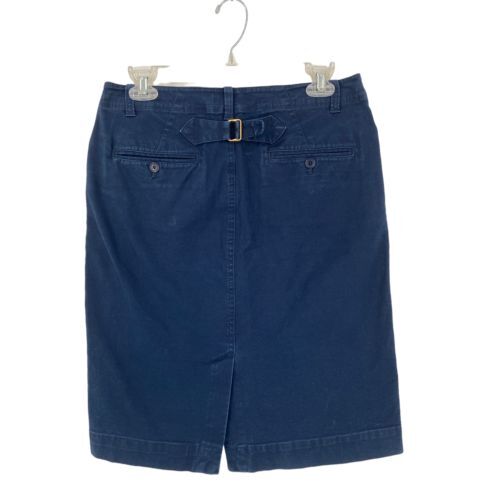 Lauren Ralph Lauren Blue Pencil Skirt A Line Size 4 Classic Office Preppy - Picture 2 of 8