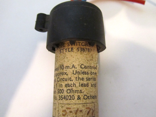 VINTAGE SUNVIC HOT-WIRE VACCUM SWITCH TYPE 602 STYLE 136787 USED - Picture 3 of 8