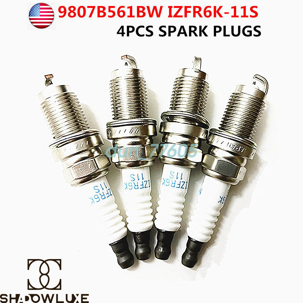 for Honda OEM 9807b-561bw Laser Iridium Spark Plugs 5266 Izfr6K-11s