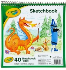 Crayola Sketchbook 9" X 9"(22cm×22cm) 40 Sketchbook Pages 99-3404-0-955  99-3404