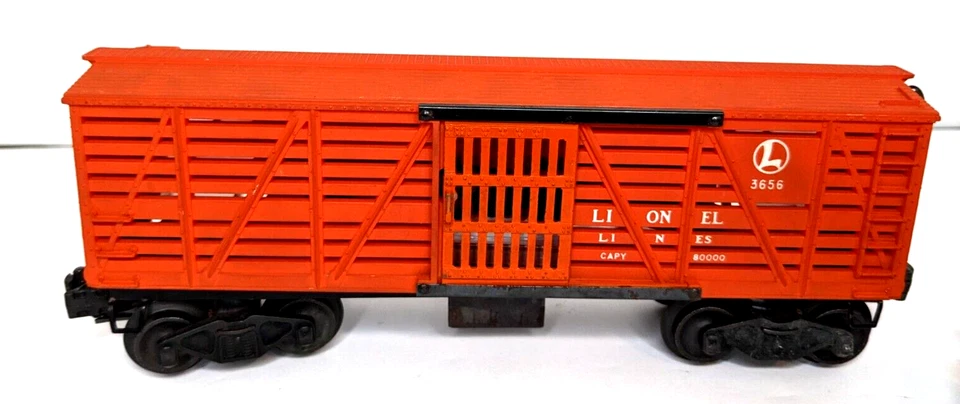 Lionel Postwar Operating Cattle Car & Corral Set No. 3656 O Gauge COMPLETE - Image 3 of 4