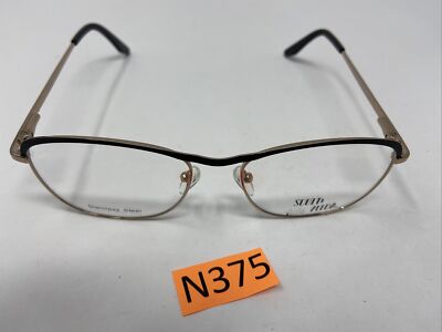 Scott & Zelda Eyeglasses Eye Glasses Frames 7451 Black Gold 55-17-142 Scott & Zelda Eyeglasses Frames 7451 55/17/142 M Black/Gold  main image 2