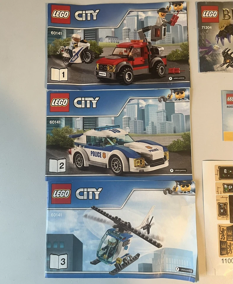 LEGO Instruction Manuals City 60141 Creator 40078 Bionicle 71304 Potter Stickers - Image 4 of 4