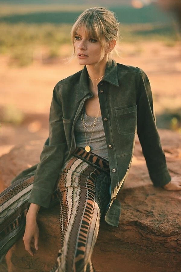 Anthropologie suede jacket sale