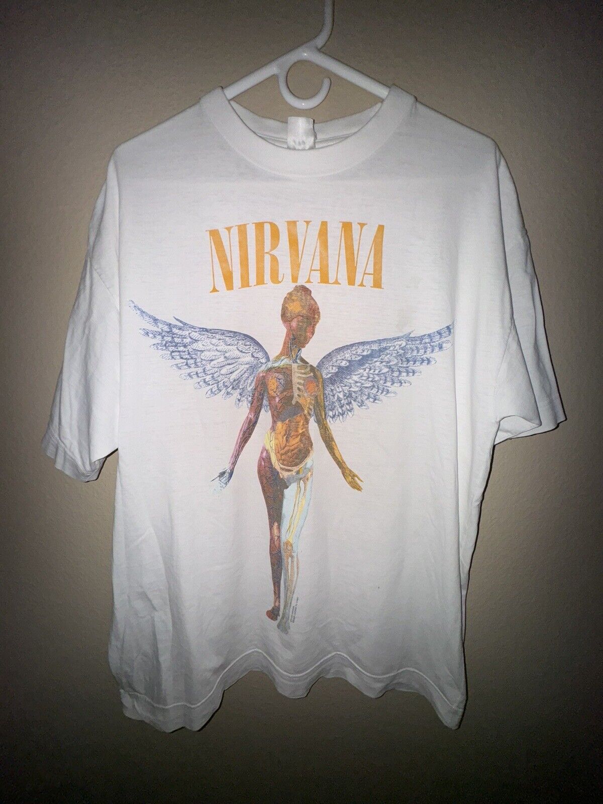 Vintage 1993 Kurt Cobain Nirvana In Utero Blue Wi… - image 1