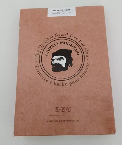 New Black Beard Moustache Dye Grizzly Mountain Organic Natural Mens Hair Colour' - Picture 4 of 6