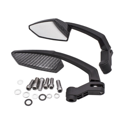 1 Paar Universal Motorrad Rückspiegel Seitenspiegel 8mm 10mm mit Gewindeschrauben