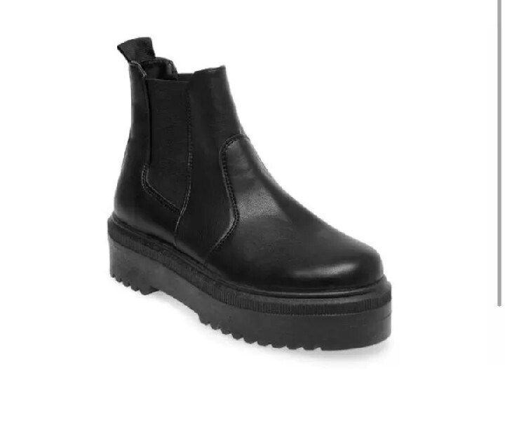 NWT Steve Madden Shoes Size 8 Yardley Platform Chelsea Boot Black image 5