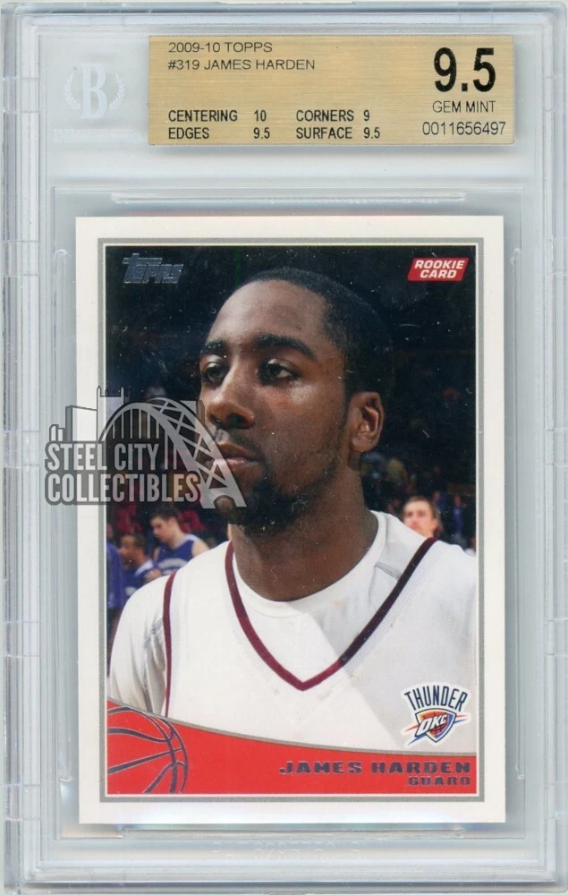 Topps James Harden Basketball Rookie Sports Trading Cards