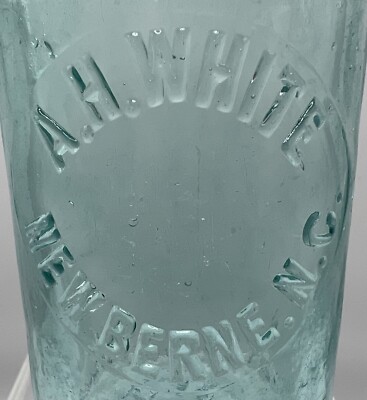 A.H. White New Berne NC Hutchinson Soda Bottle (New Bern, NC)
