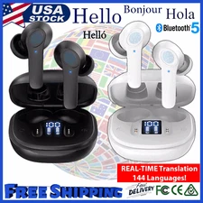Translator Earbuds Real Time Online OffLine 144+ Languages Translation Earphones