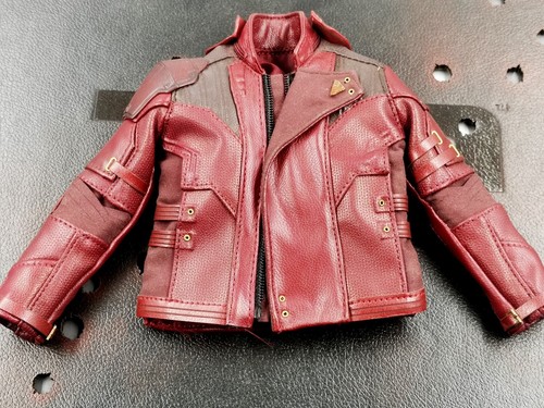 Hot Toys HT MMS539 1/6 Star-Lord Red Leather-like Jacket Costume for 12in. Body