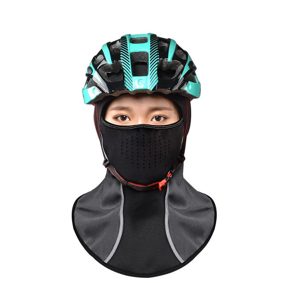 Sombrero antiniebla Rockbros pasamontañas Windstopper pañuelo gorra térmica al por mayor Foto 3 de 4