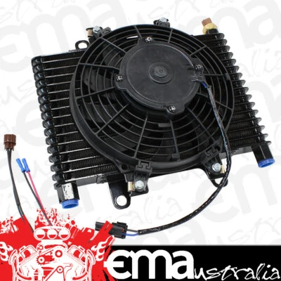 Aeroflow AF72-6001 13.5 x 9" Comp Trans Cooler with 120W Fan & Switch -10ORB - Image 1 of 2