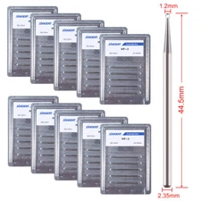 5-50PCS Dental Carbide Bur Round HP 3 Straight Handpiece HP 44.5mm Low Speed MX