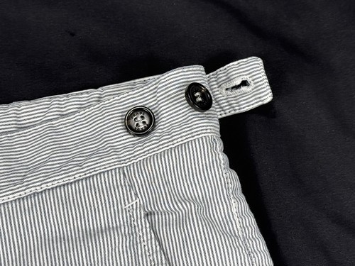 ✅Prada Pantalones Cortos Náuticos a Rayas ✅Talla 50 ✅ Rayas Grises ✅Ver Fotos - Imagen 6 de 22