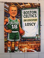 Boston Celtics Custom Caricature Retired Number Series - Jim Loscutoff