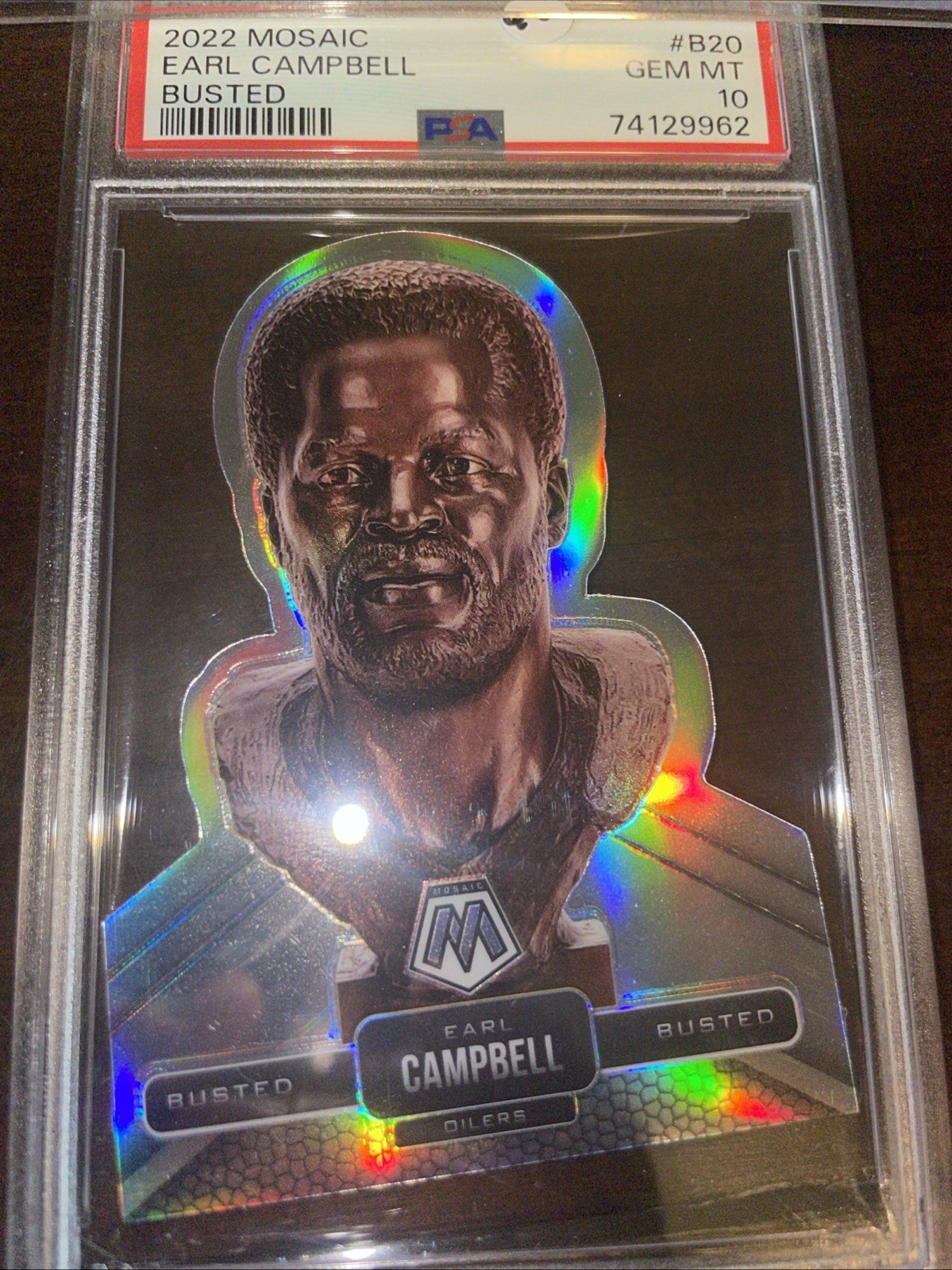 Earl Campbell 2022 Mosaic Busted