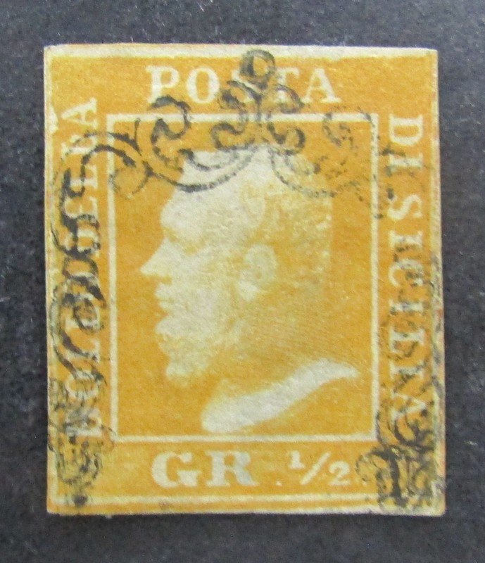 nystamps Italian States Two Sicilies Stamp # 10g Used $5000       L10x832