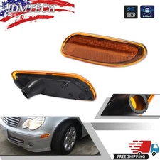 Front Side Marker Corner Light Set For 2002-07 Mercedes Benz C230 2001-2005 C240