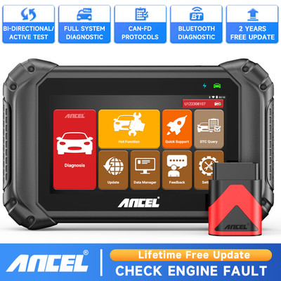 ANCEL V5 BT OBD2 Scanner Bidirectional Auto Diagnostic Scan Tool ABS TPMS Reset
