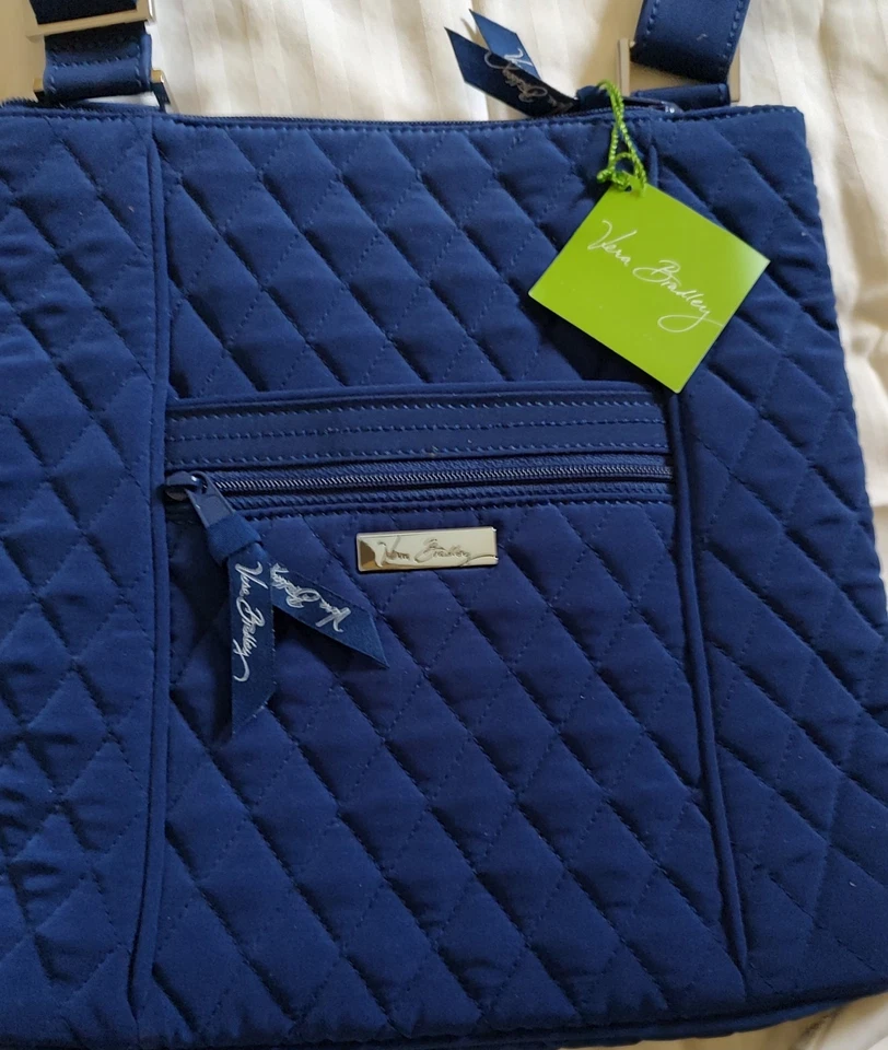 Bolso Bandolera Vera Bradley Hipster Para Mujer LAPIS Azul Acolchado Nuevo con Etiquetas Foto 2 de 4