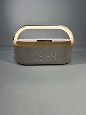 6-In-1 Wireless Charger Bluetooth Speaker with Alarm Clock, FM Radio  Night Lig