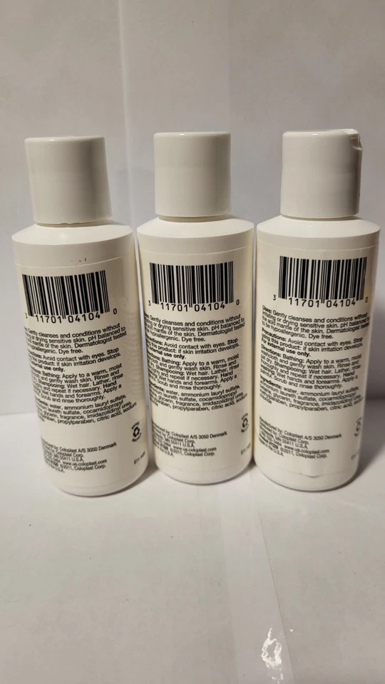 Lote de (3) Botellas de 4 OZ Coloplast Suave Lluvia Extra Suave Hidratante Lavado. 2J Foto 4 de 4