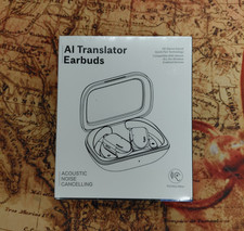 AI Translator Earbuds Wireless Bluetooth Noise Cancelling Earphones New T-656