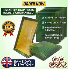 10x Pest Trap Boards, Strong Sticky Trap Pad And Boards For Multi Pests Glue