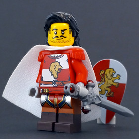 LEGO Castle Lion Knight King Minifigure D&D CMF Kingdoms 7187 Nobleman Prince