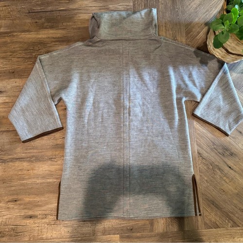 Soft Surroundings Brown Will Blend Cowl Neck Hanna Tunic Sz M EUC - Picture 8 of 9