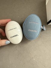 BNWT Chanel Denim le Cr me Main Hand Cream In Zippered Denim Pouch Spring 2026 