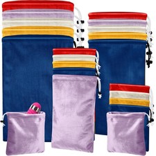 20 Pcs Adult Game Toy Storage Bags Drawstring Gift Bags Pouches for Lightweig...