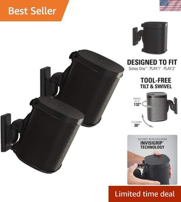 Adjustable Wall Mount for Sonos One, Play:1 & Play:3 - Secure & Stylish