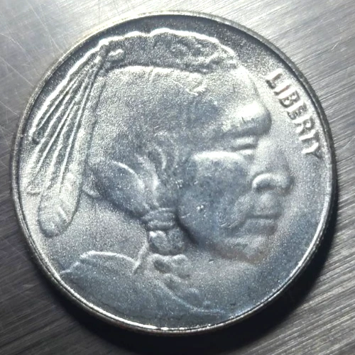 1/4 Troy Oz Native American/Buffalo Design .999 Silver Round Golden State Mint