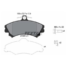 Satz Bremsbeläge 24242257 Bremsklötze vorne für Smart Forfour 454