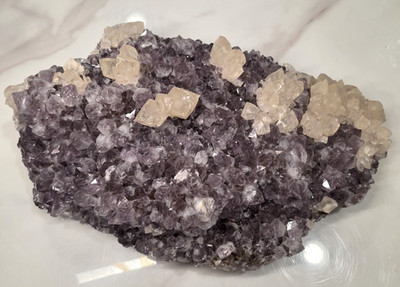 22.7 LB 16'' Natural Amethyst Geode Quartz Crystal Cluster Mineral Specimen