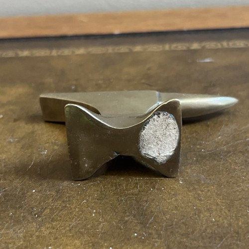 Vintage Mini Anvil Jeweler Paper Weight Brass - Picture 5 of 7