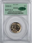 1938-D BUFFALO NICKEL - PCGS MS66 CAC