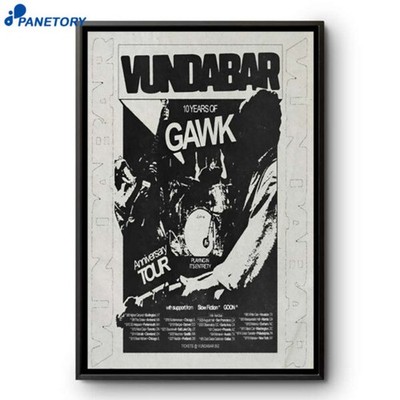 Vundabar Gawk 2026 Tour Poster Reprint Vintage Wall Art Home Decor