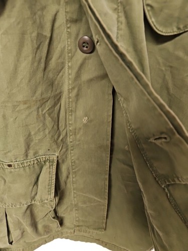 Vtg 60s 3rd Pattern Named Jungle Jacket Military US Army Vietnam War S OG-107 - Picture 12 of 17