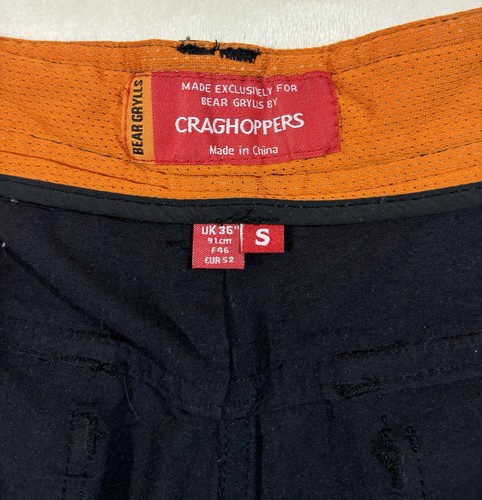 pantalone uomo nero antracite scuro Bear Grylls Craghoppers trekking escursionismo 36 S x 29 - Foto 3 di 5