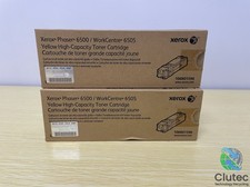 LOT OF 2 - New OEM Genuine Sealed Xerox Phaser/WorkCentre 6500/5 Toner Cartridge