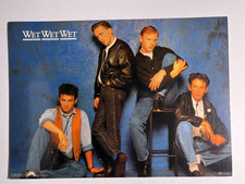 Wet Wet Wet Poster Graeme Clark Medarti Pellow Original UK Printed Circa 1980s