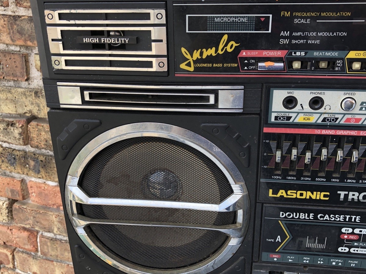 LASONIC[ラソニック] TRC-975 ラジカセ Lasonic TRC-975 Boombox Stereo Radio Cassette Player