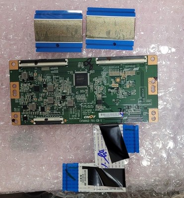 Hisense 50R6E3 T Con Board W/ LVDS FFC ribbon cables ; CV500U2-T01-CB-1
