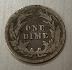 1907-O Barber Dime United States 90% Silver Good Condition 1892-1916 — photo 3