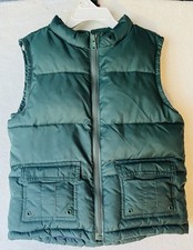 Gymboree Toddler Boys Green Puffer Vest Size 4T/5T Zip Front Winter