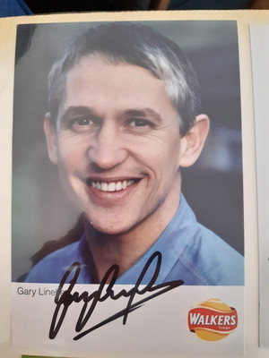 Gary Lineker (Walkers Chips) signiertes Foto